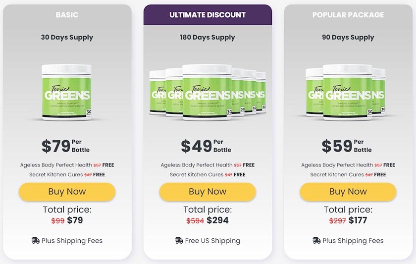 TonicGreens-Pricing